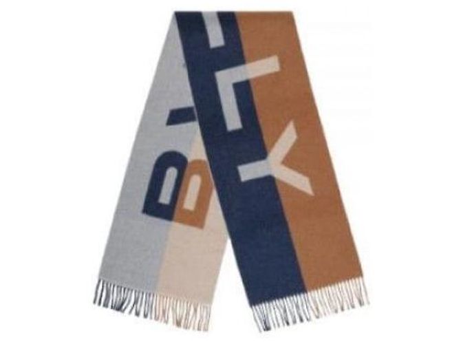 Bally Sciarpa a frange bicolore in jacquard con logo Multicolore