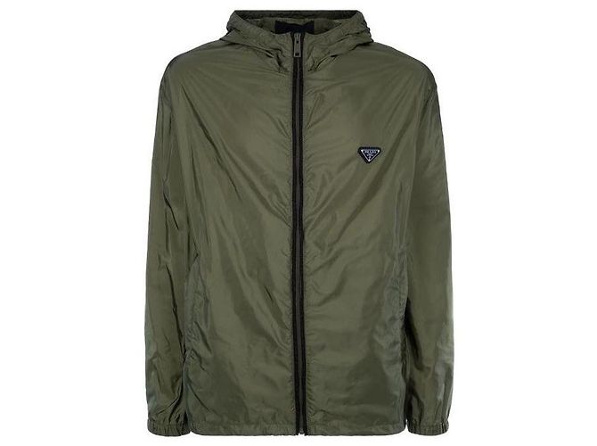 Prada Giacca Bomber in Re-Nylon D'oro