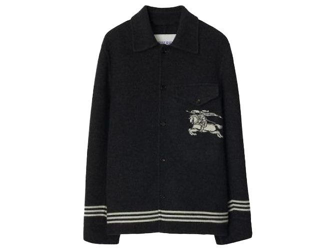 Burberry Veste surchemise en laine Multicolore