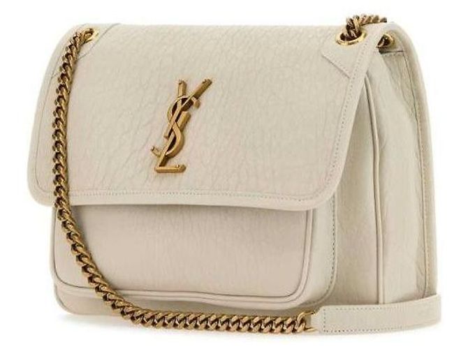 Saint Laurent Medium Shoulder Bag AACYT White