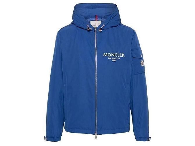 Moncler Short Down Jacket Blue