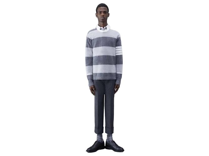 Thom Browne Pull en laine à rayures