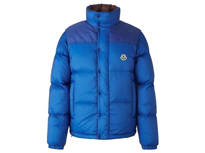 Moncler Reversible Short Down Jacket Blue