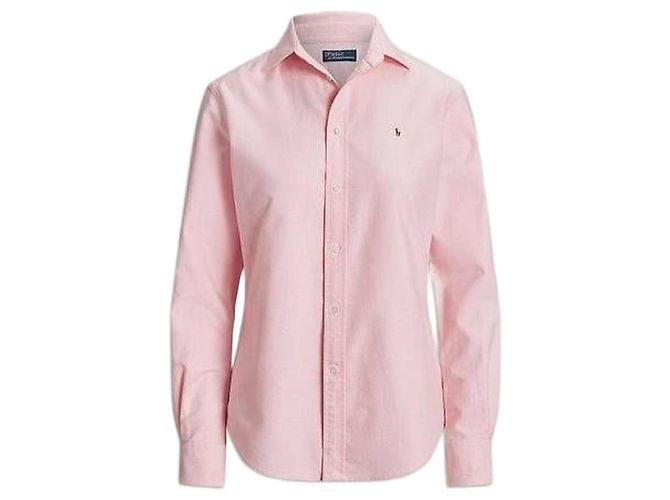 Ralph Lauren Oxford-Hemd mit gesticktem Pony-Logo Weiß