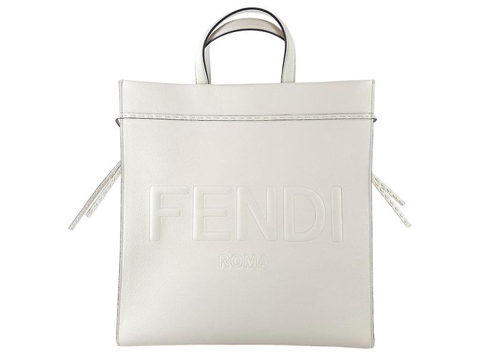 Fendi Bolsa Tote Go To com logo Branco