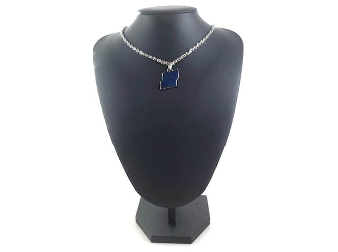 Hermès Charm Anhänger Halskette Schwarz 