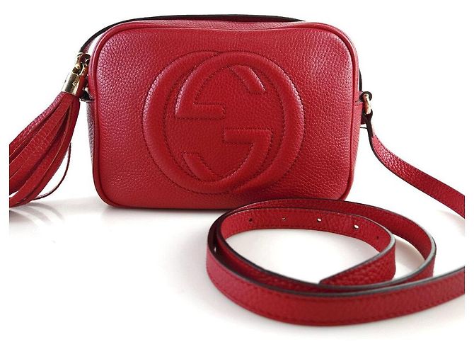 Gucci Soho Interlocking Umhängetasche Rot