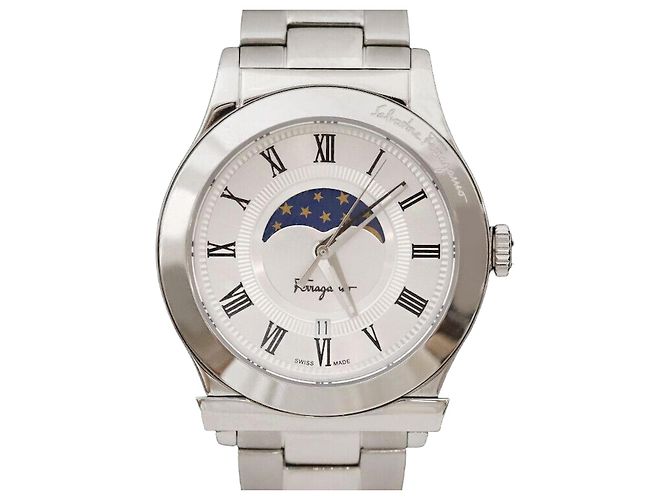 Salvatore Ferragamo Moonphase Aço Multicor