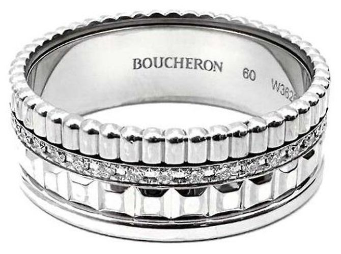 Boucheron Quattro Diamond Ring Weiß 