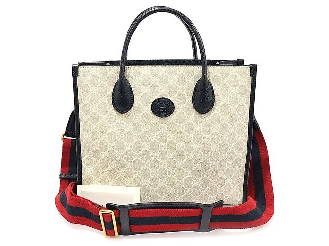 Gucci Tote Small GG Supreme Canvas Exclusif Corée Limité Marron