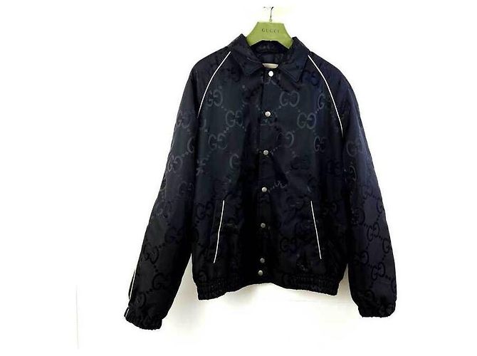 Gucci Jumbo-Canvas-Jacke GG Schwarz
