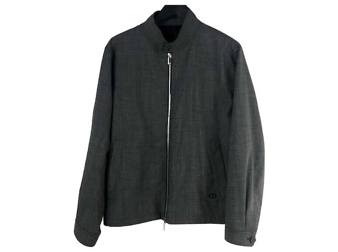 Dior Micro Houndstooth Harrington Blouson Jacket