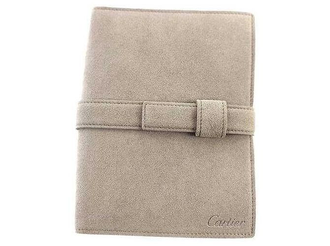 Cartier Pochette à bijoux en daim Orange