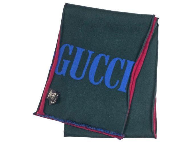 Gucci Sciarpa con logo Verde 