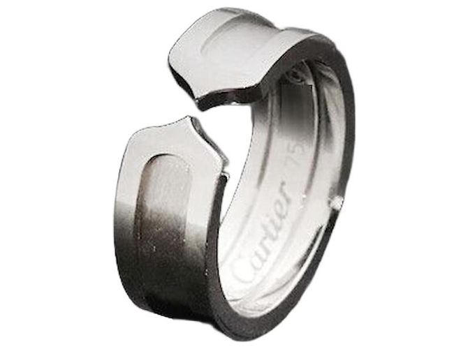 Cartier Double Ring White Gold Size