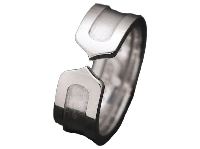 Cartier Double Ring White Gold Size