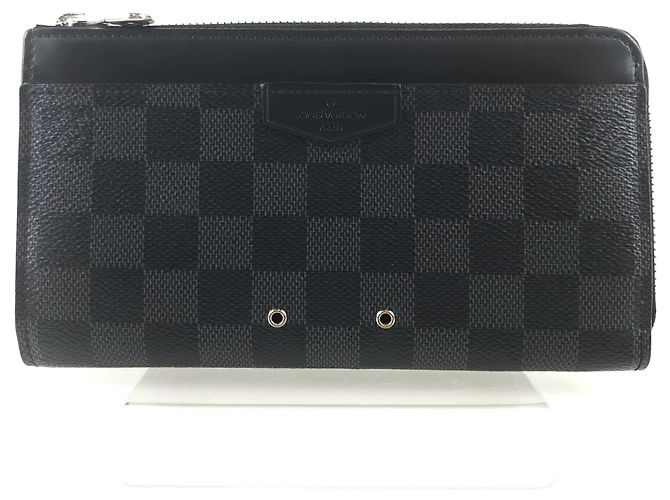 Louis Vuitton Langer Zippy Dragonne Geldbeutel Schwarz