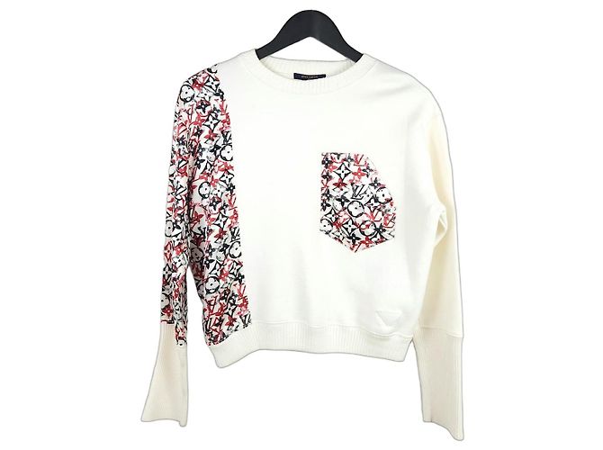 Louis Vuitton Sweatshirt mit Mischmuster-Monogramm Mehrfarben 
