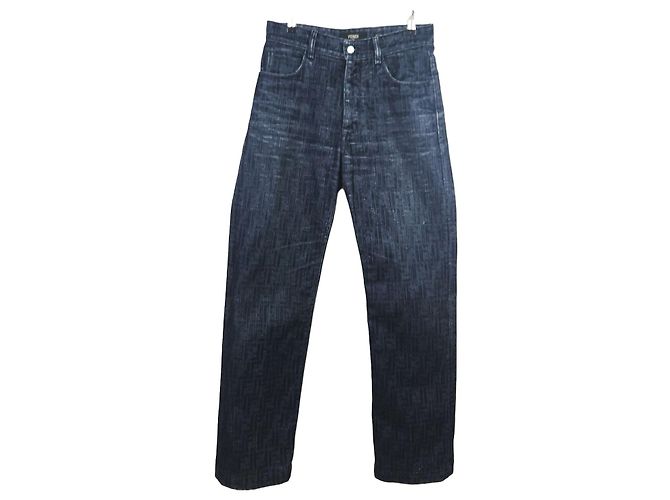 Fendi ff FF Denim Pants Black