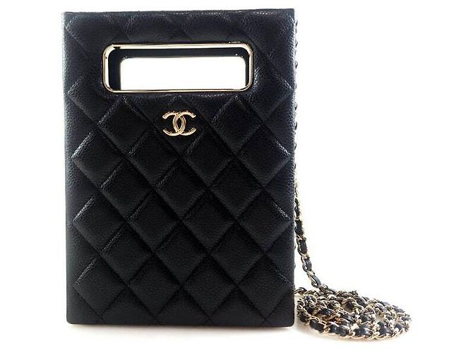 Chanel Borsa a tracolla Caviar Evening Box Nero