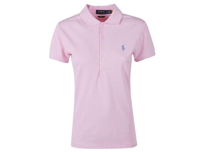 Ralph Lauren Polo de algodão stretch com bordado do logo do pônei Branco