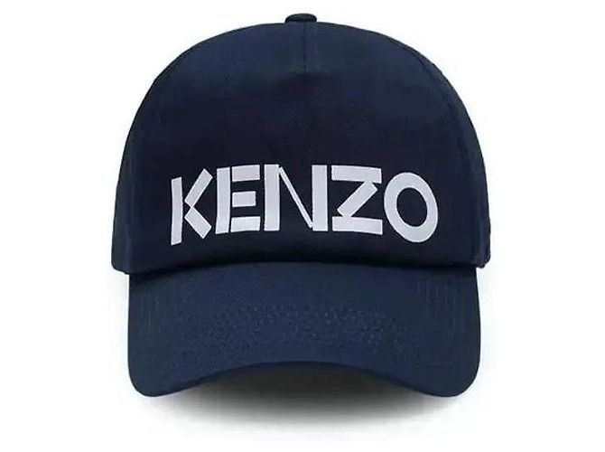 Kenzo Logo-Print-Cap Schwarz