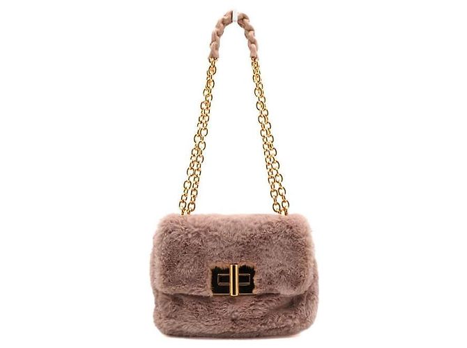 Tom Ford BORSO A SPALLA MINI IN PELLE MORBIDA ROSA CON CATENA D'ORO