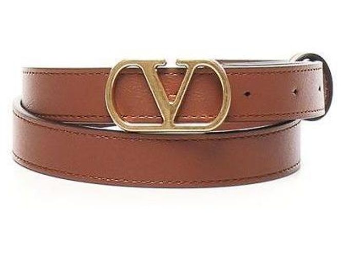 Valentino Logo Signature Gürtel Rot