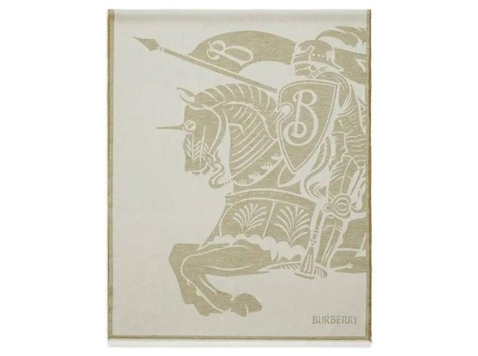 Burberry Wollmischung Schal Weiß