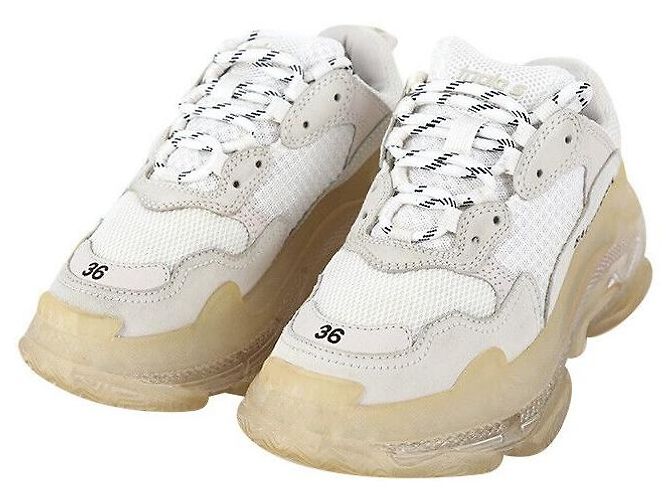 Balenciaga Baskets Triple Semelle Transparente Multicolore