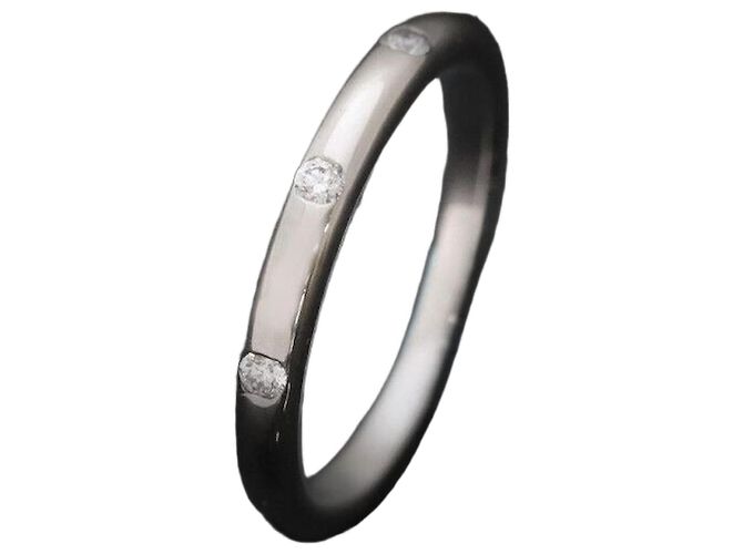 Bulgari Pedi Ring Platinum Diamond Size Black