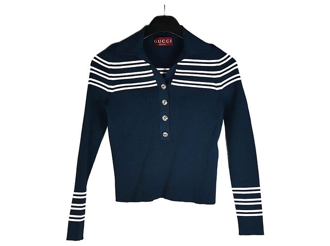 Gucci Tejido de rayas entrelazadas Negro