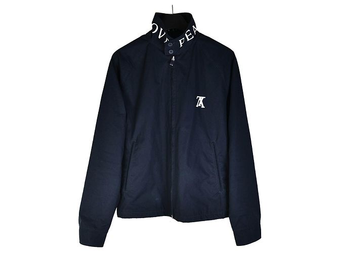 Louis Vuitton Giacca Pace e Amore Nero Panno