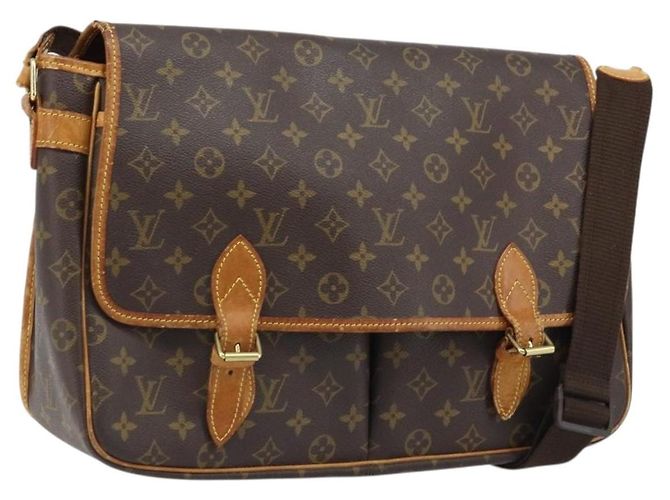 LOUIS VUITTON Bolsa de Ombro Monogram Gibeciere GM M42246 LV Auth bs34030 Monograma