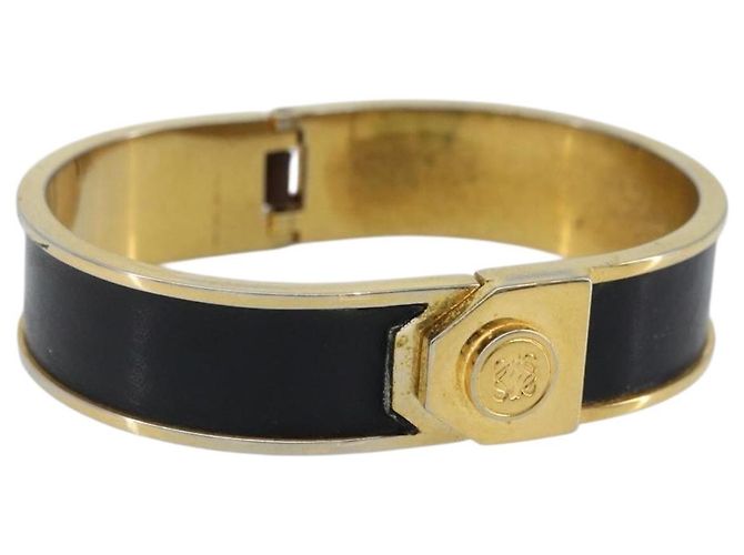Pulsera bangle de metal negro LOEWE Auth bs33970
