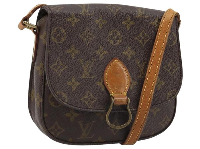 LOUIS VUITTON Borsa a Spalla Monogram Saint Cloud MM M51243 LV Auth ARZ401 Monogramma