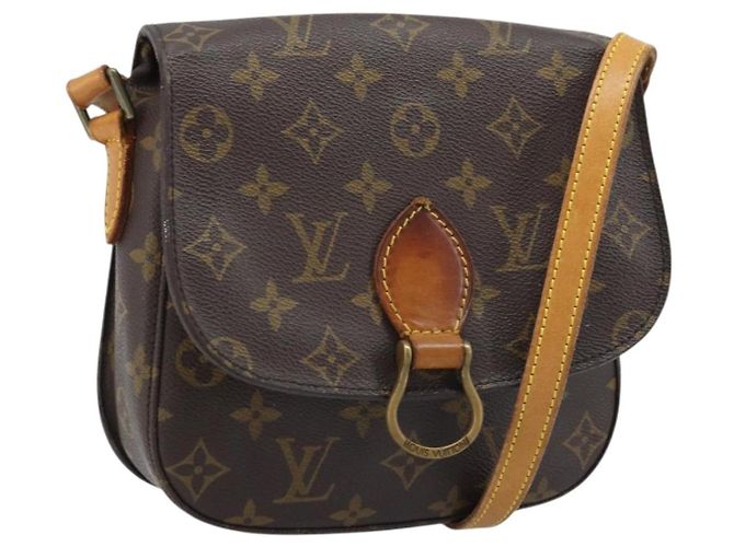 LOUIS VUITTON Bolsa de Ombro Monogram Saint Cloud MM M51243 LV Auth ka3066 Monograma