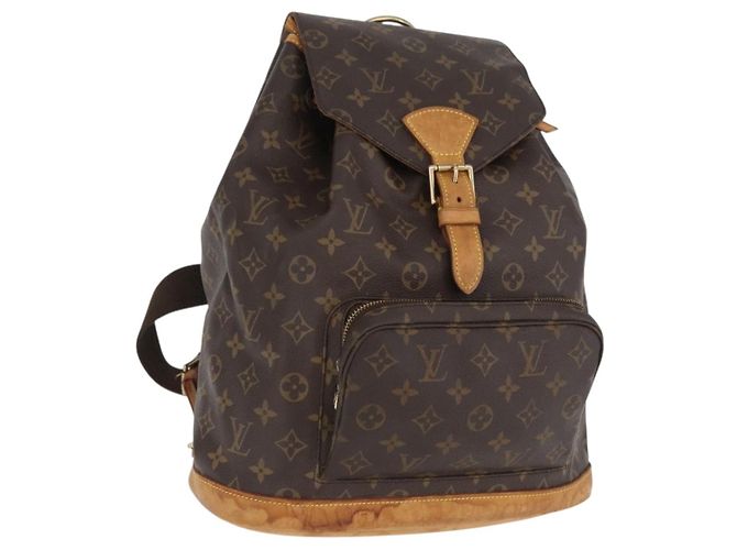 LOUIS VUITTON Monogram Montsouris GM Rucksack M51135 LV Auth fm5194 Monogramm