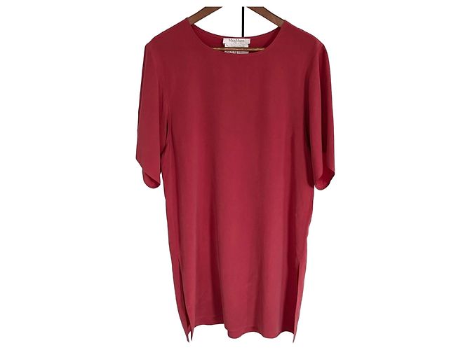 Abito Max Mara in seta viola scuro