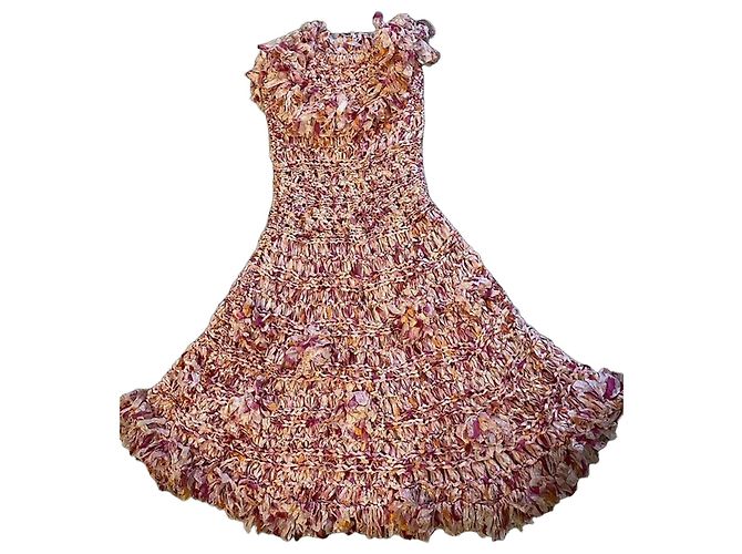 Abito Dior in seta runway Multicolore