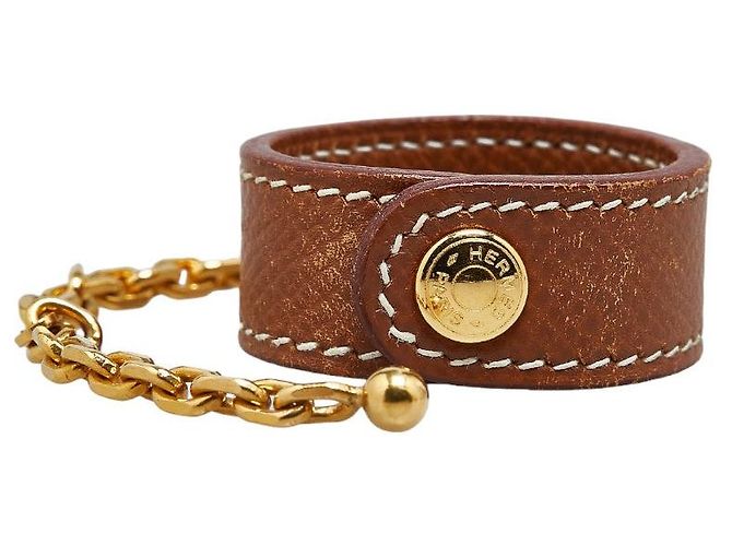 Handschuhhalter Hermès Nomade Courchevel Braun Bronze