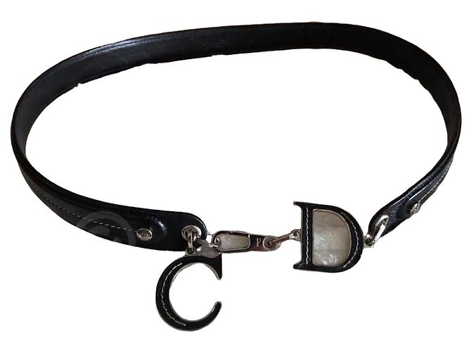 Dior Saddle Gürtel Schwarz 80 cm