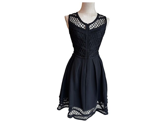 Vestido Maje preto de viscose