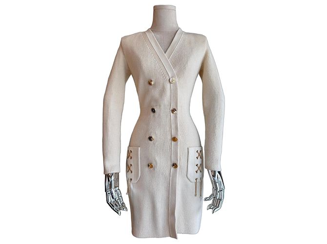 Elisabetta Franchi Kleid Beige Viscose