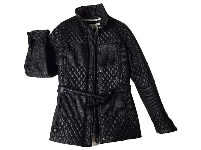 Chanel Black Polyester Coat