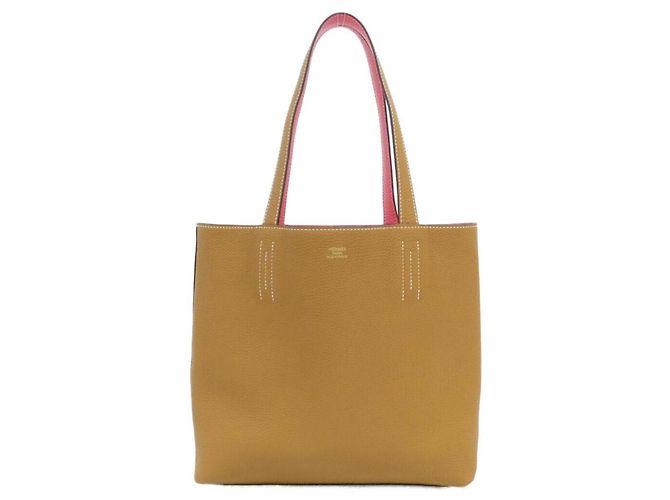 Bolsa Double Sens Hermès Marrom