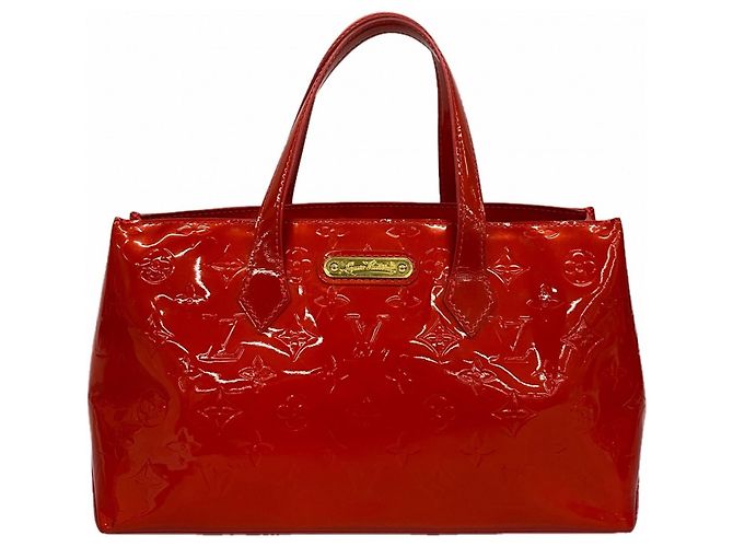 Louis Vuitton Vernis Wilshire PM Handtasche Rot