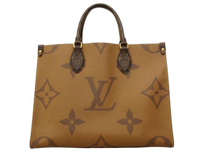 Sac tote OnTheGo MM Monogram Géant Rétro Louis Vuitton Marron