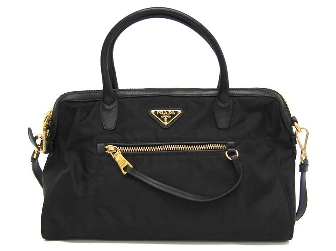 Borsa a mano e borsa a spalla Prada TESSUTO BL0627 per donne Nero