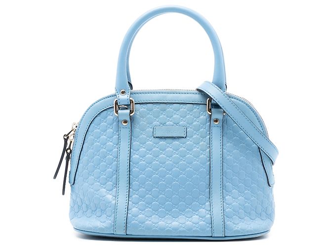Bolsa mini Microguccissima azul da Gucci Azul claro